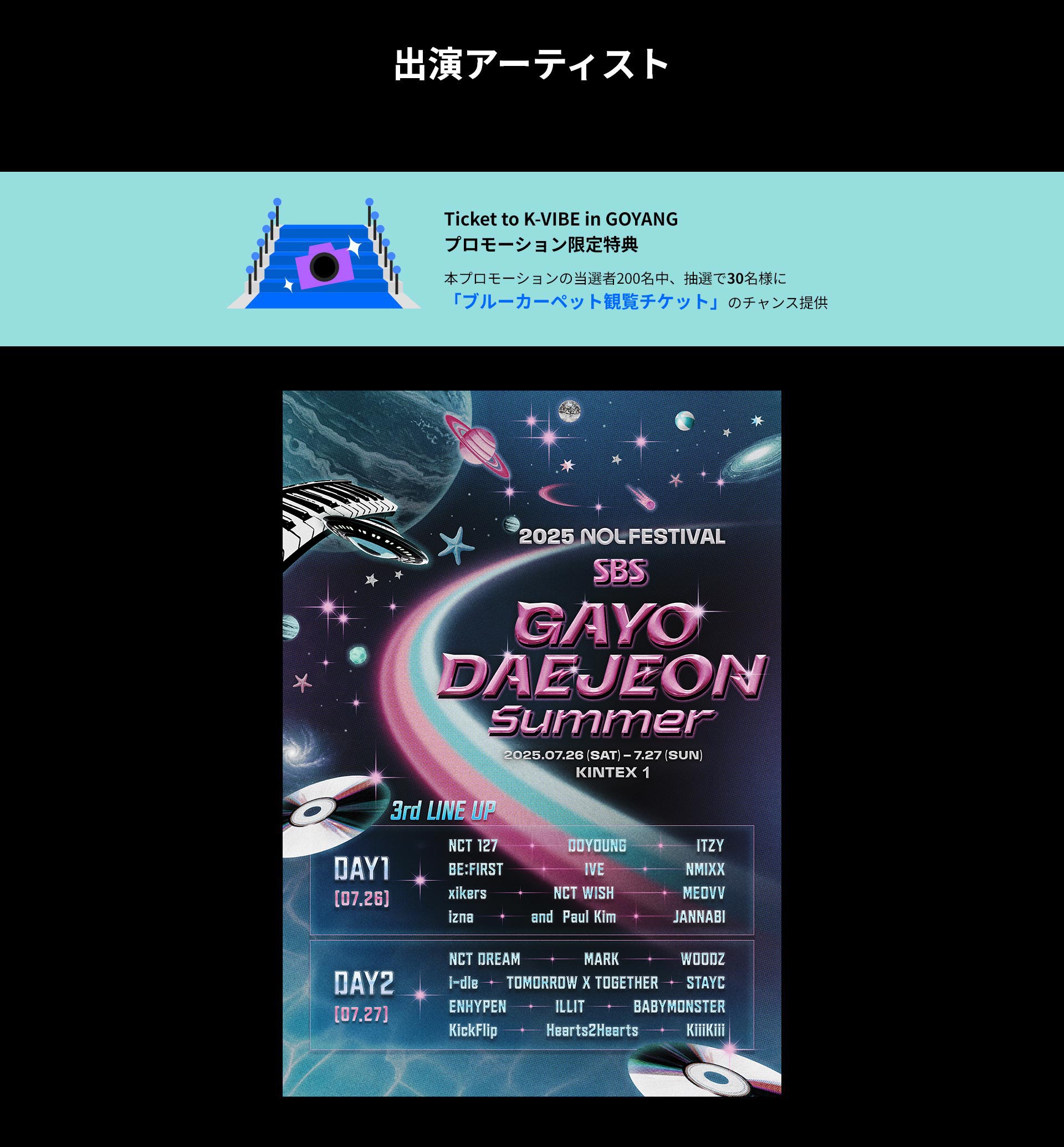 出演アーティスト