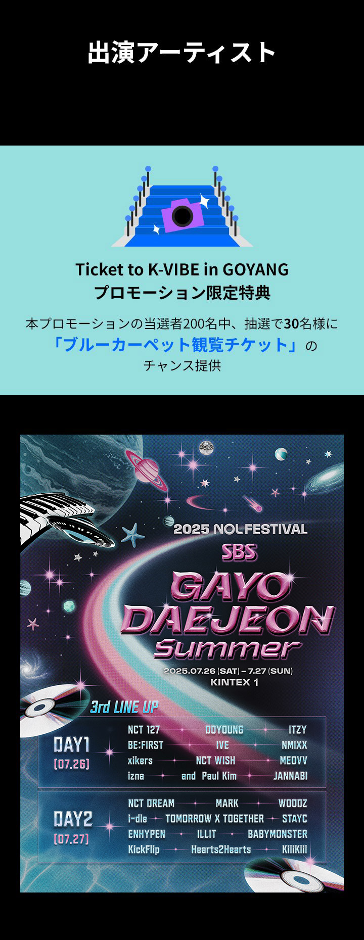 出演アーティスト