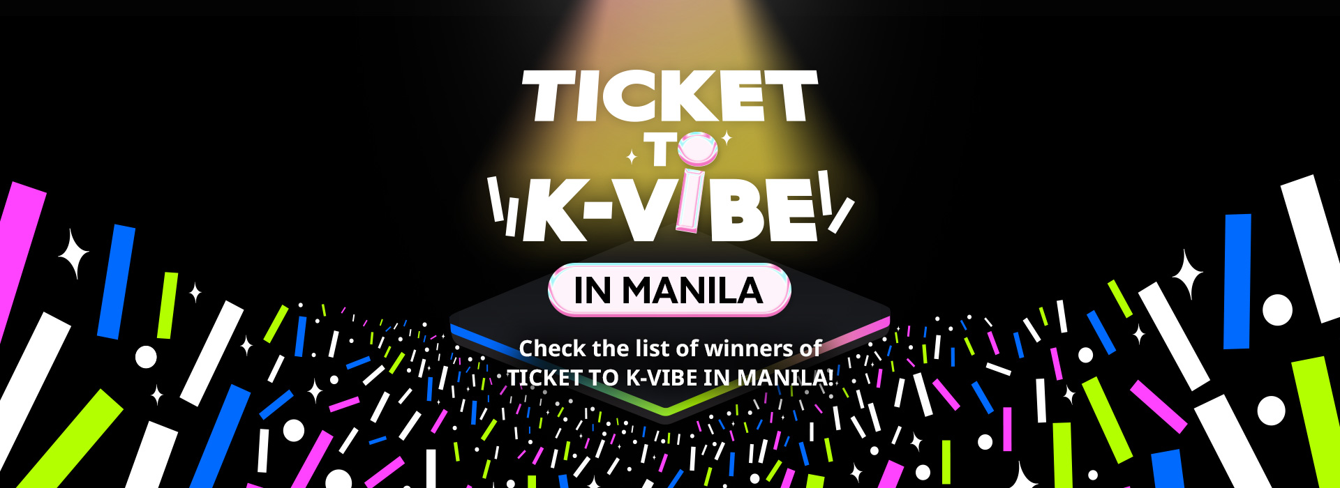 TICKET TO K-VIBE IN MANILA