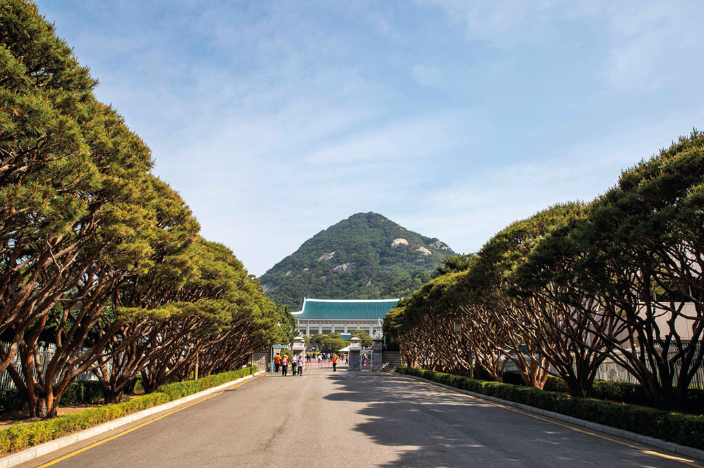 青瓦台前通り＆西村