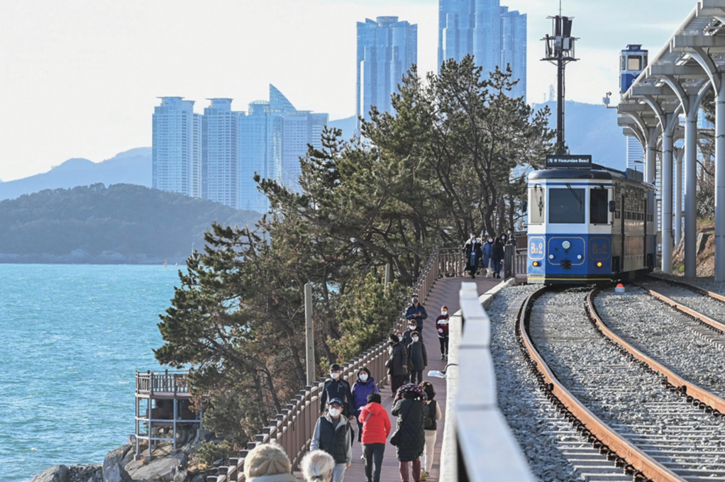 BUSAN X the SKY＆ヘウンデ(海雲台)グリーンレールウェイ