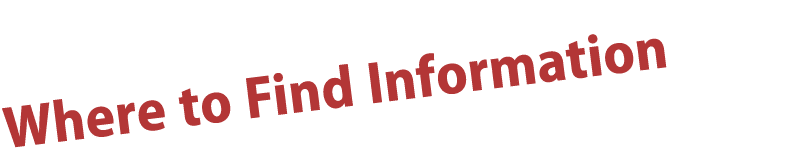Where to Find Information 